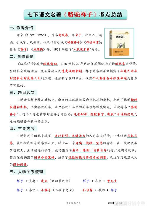 学生标注满考点的整本书阅读课本