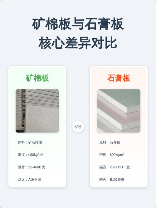 矿棉板与石膏板对比效果