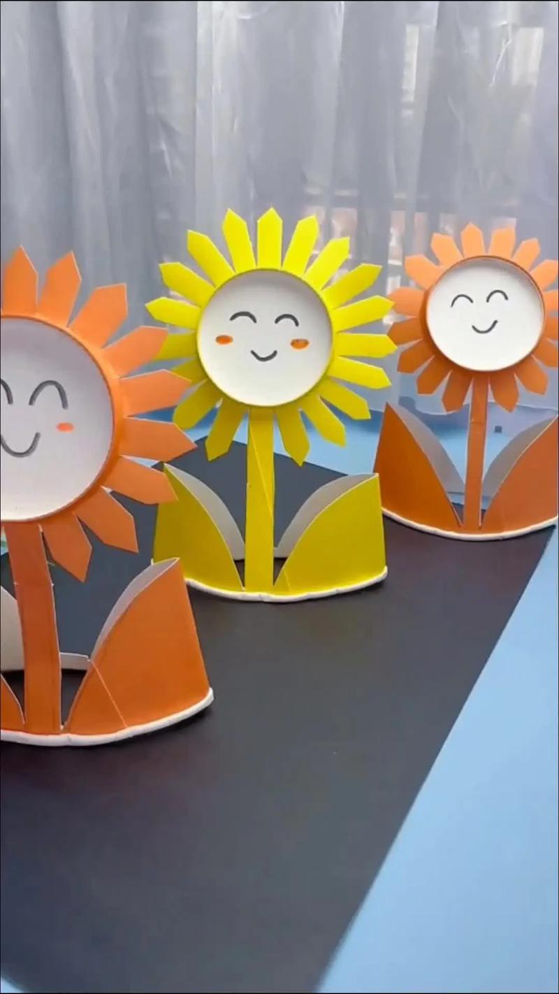 简单亲子手工纸杯画笑脸