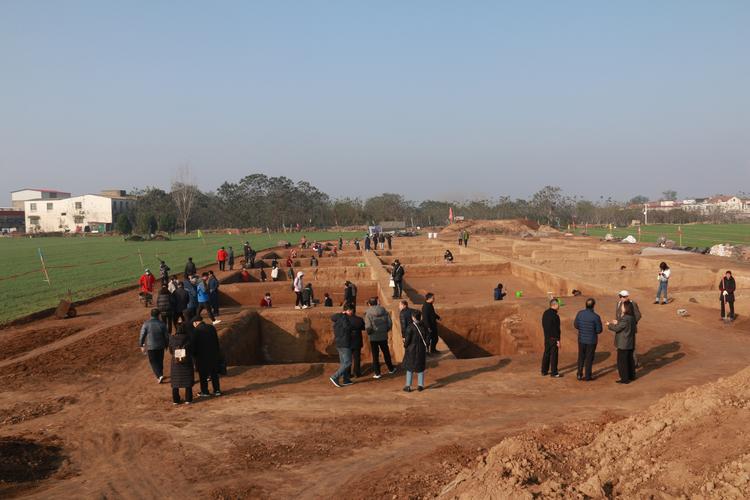 乡村基建施工挖出文物现场照片