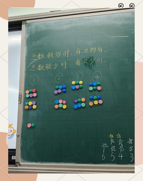 小学教室学生分组玩分糖果数学游戏