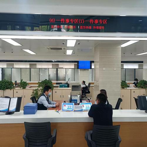 有限责任公司设立登记政务大厅柜台实拍