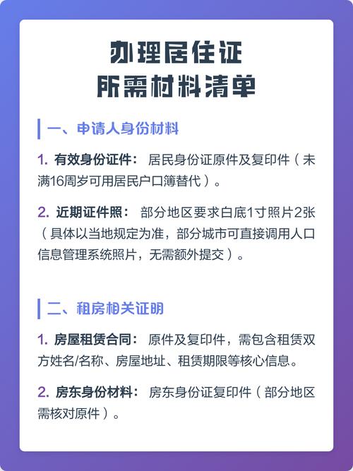 居住权登记申请材料清单公示图
