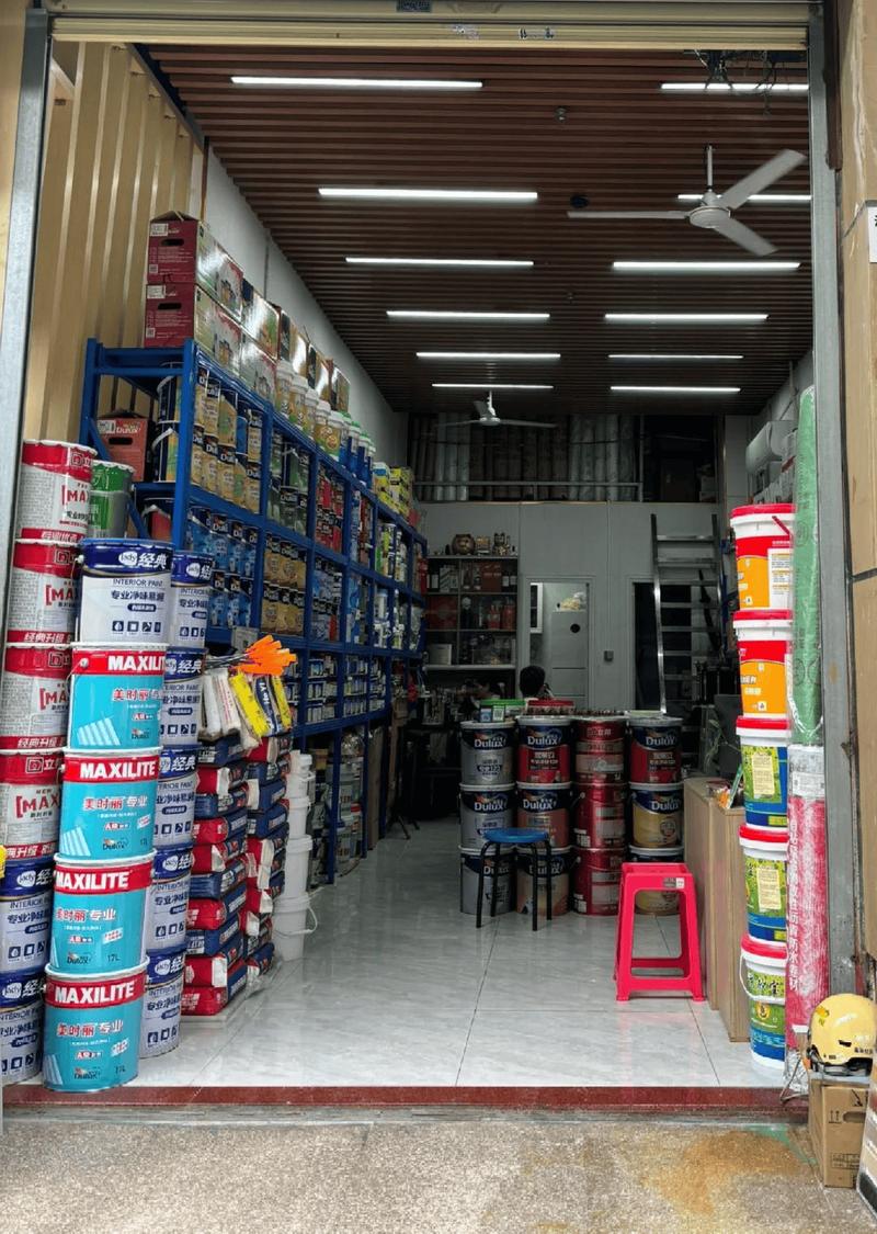 建材市场门店零售装涂料堆叠货架