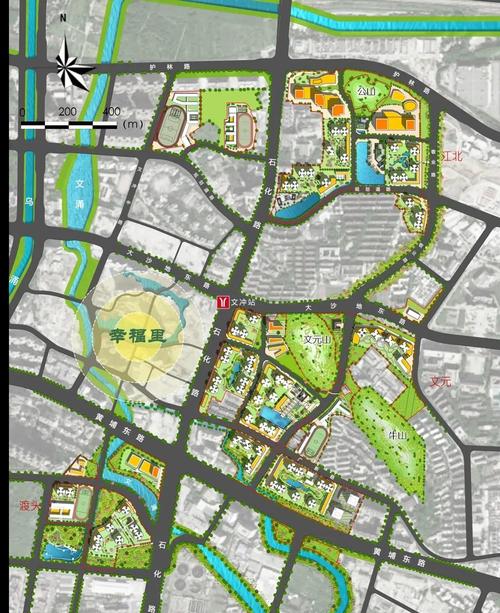 城市旧改区域文保单位红线规划图