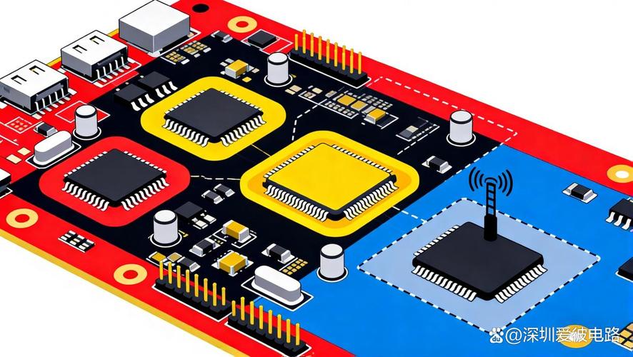 边缘侧NPU运算核心硬件PCB layout实拍