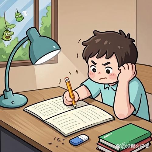 三年级儿童书桌写作业散落橡皮屑场景
