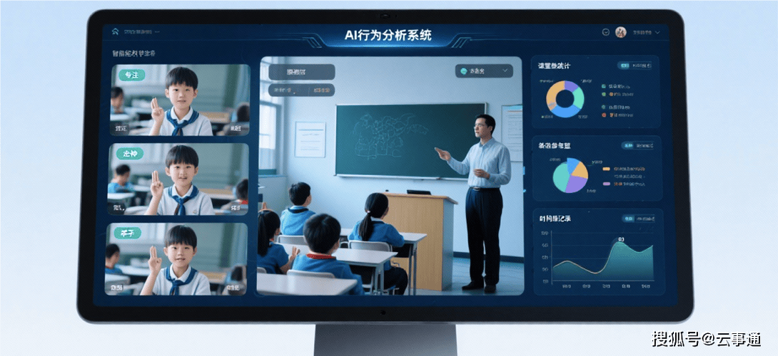 教室AI摄像头行为分析系统界面