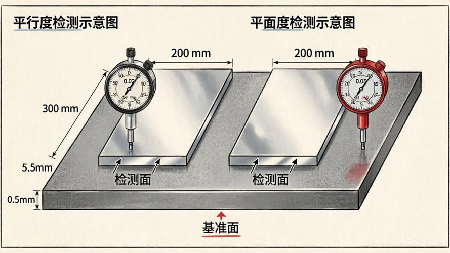 深冲压力机压边圈平行度百分表校准现场