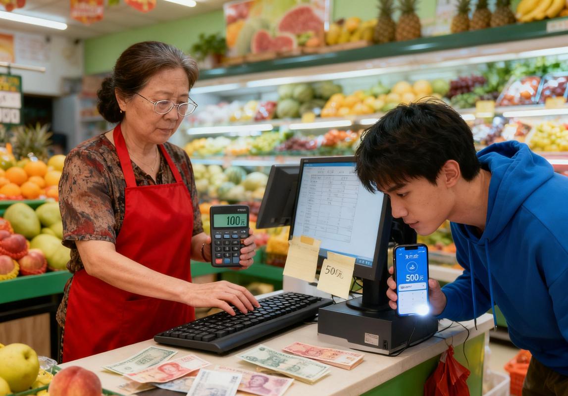 线下商店数字人民币付款场景图