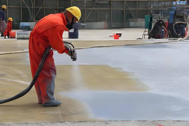 水性工业涂料喷涂作业现场