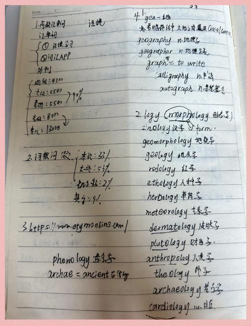 英语作业本最后一页手写的学生学习过程记录