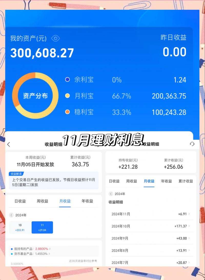 手机银行APP高收益理财推荐页面截图