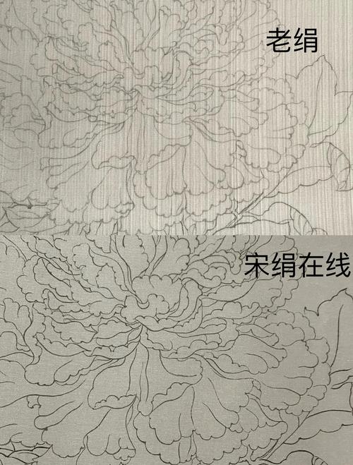 光辐射损坏古代绢本文物前后对比图