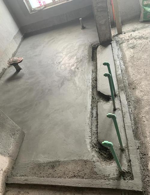 庭院靠室内侧防水坎施工完成实拍图