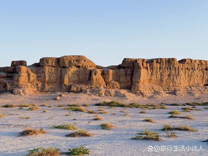 高昌故城西南外城土墙皲裂纹沙粒特写