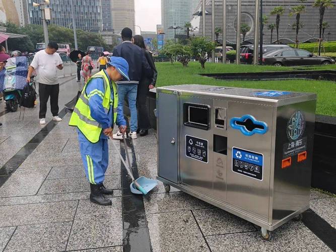 城市道路智能联网满溢报警垃圾桶