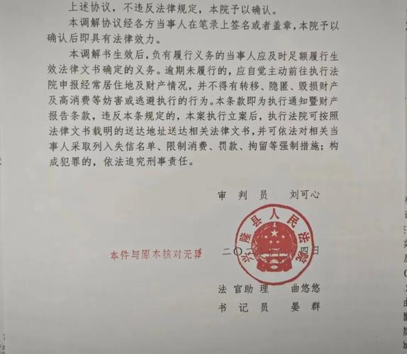 法院探视权执行调解通知书样本