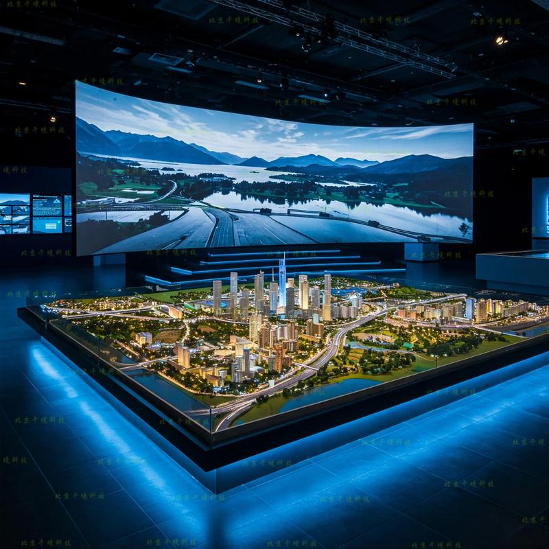 通用技术课程学生3D打印未来城市沙盘作品