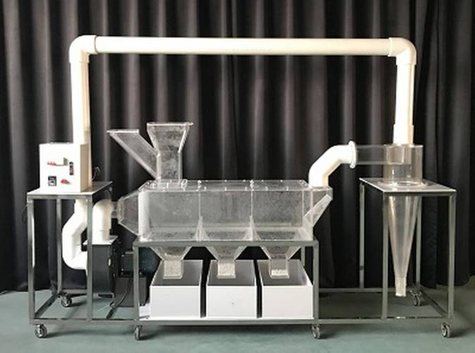 抛丸机丸料循环系统风选器内部
