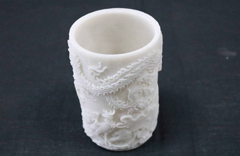 桌面3D打印成型的哑光陶瓷小酒盏