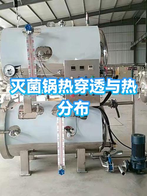 水浴式杀菌锅内部热分布无线探头布点实拍