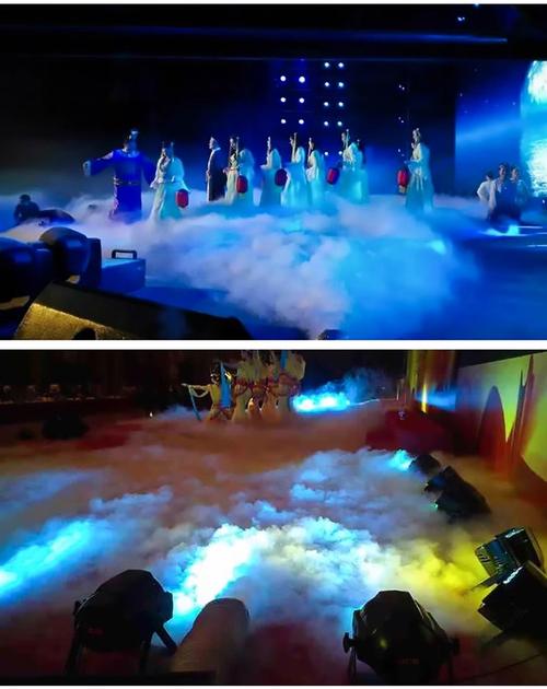 干冰升华吸热制造舞台白雾效果图