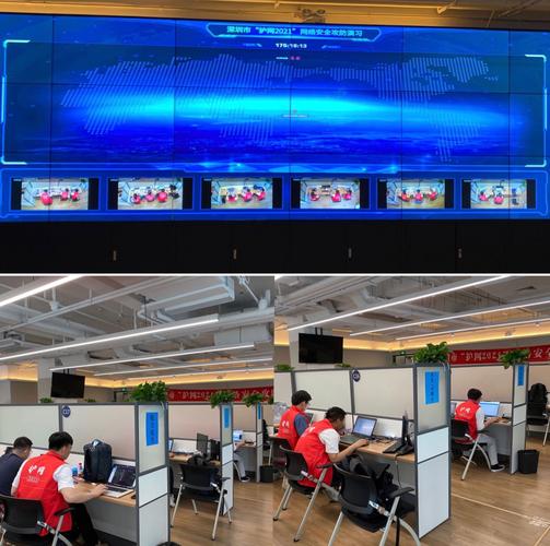 国家级网络护网演练操作台实拍图