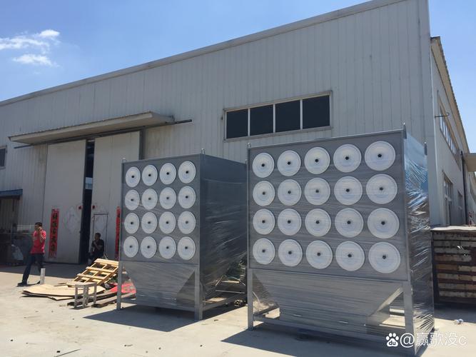 滤筒除尘器第三方排放检测现场图