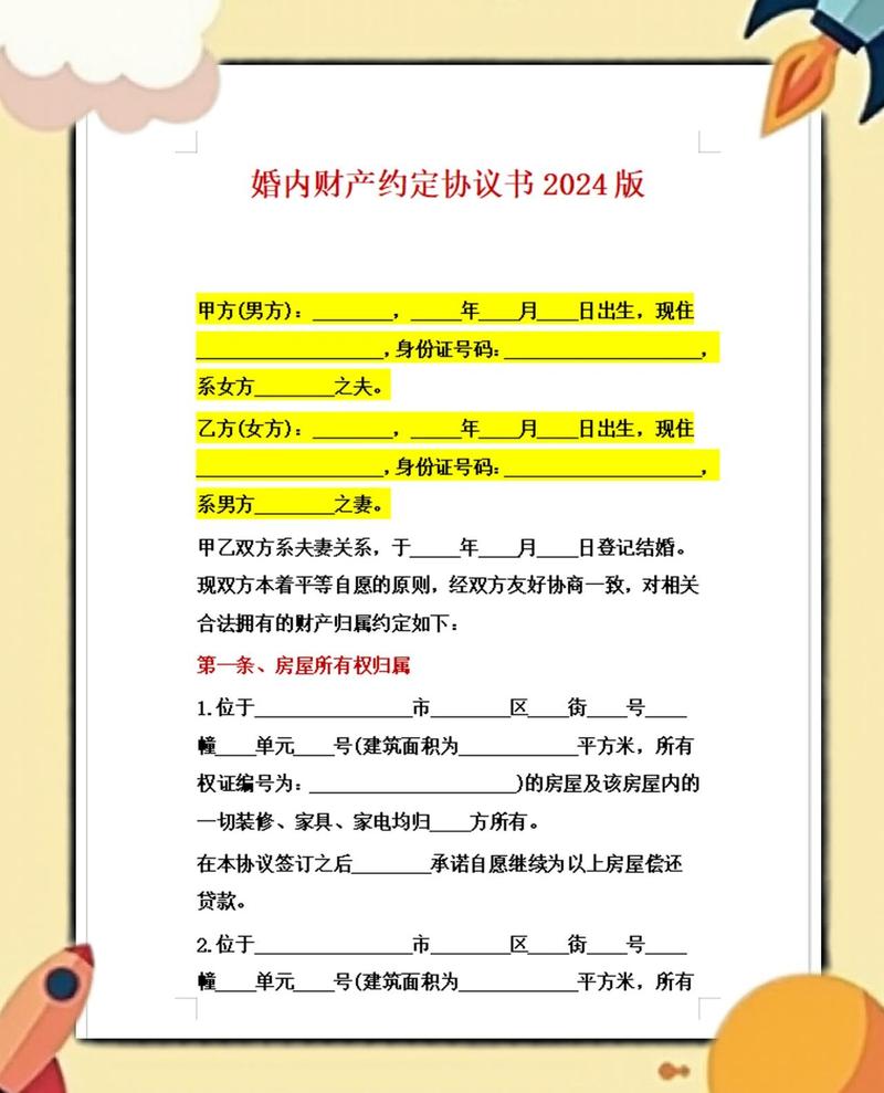 夫妻财产约定协议书签手印特写