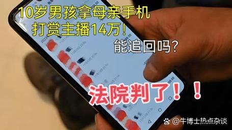 孩子用家长手机打赏主播引发纠纷