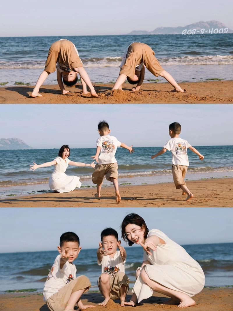 手机里亲子出游合影截图