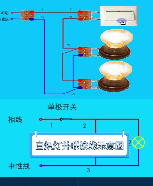 灯具接线端子安装示意图