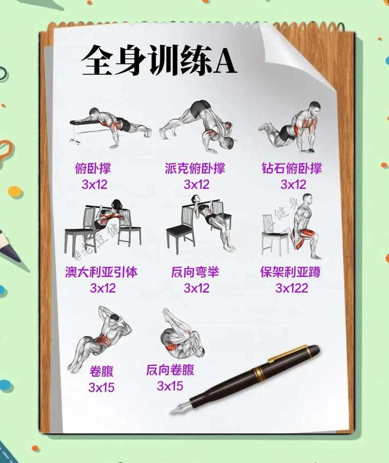 入门居家自重训练动作分解图
