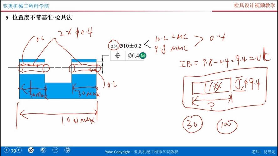 机械实训产线进料口定位槽与工件间隙测量示意图