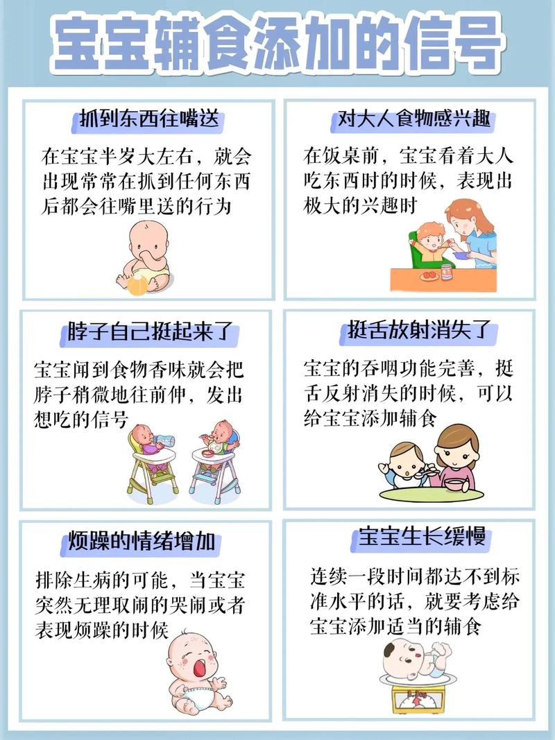 宝宝辅食添加身体信号对照表