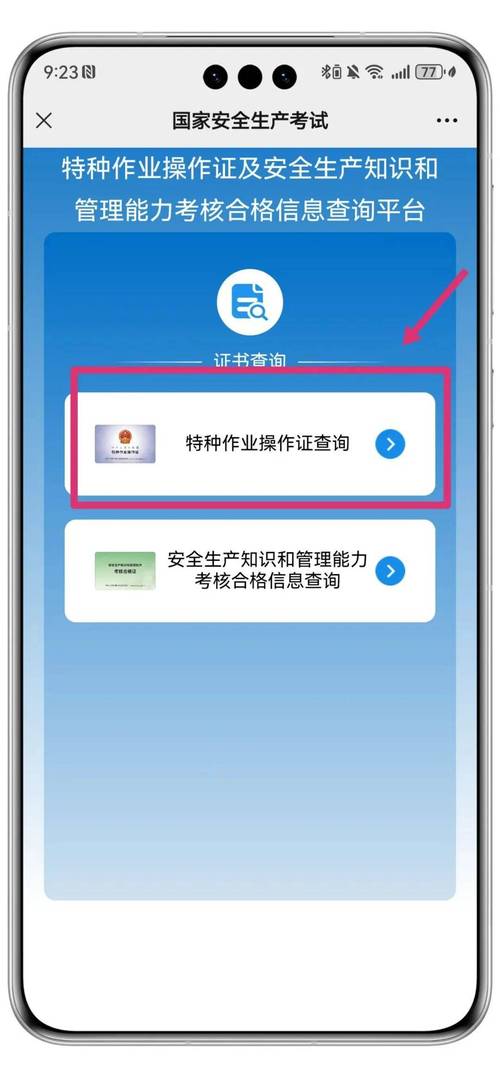 特种作业操作证真伪查询官网界面