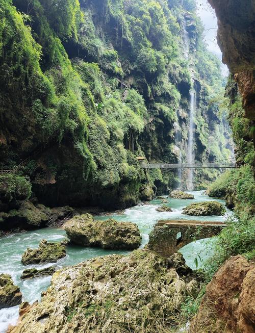 三、贵州马岭河:地缝中的古人智慧