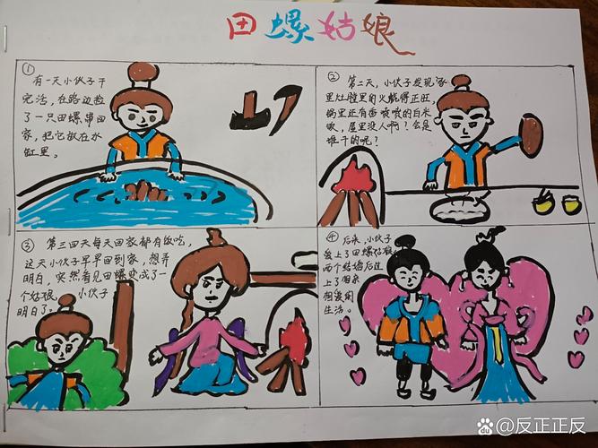 民间故事改编儿童绘本手绘原稿