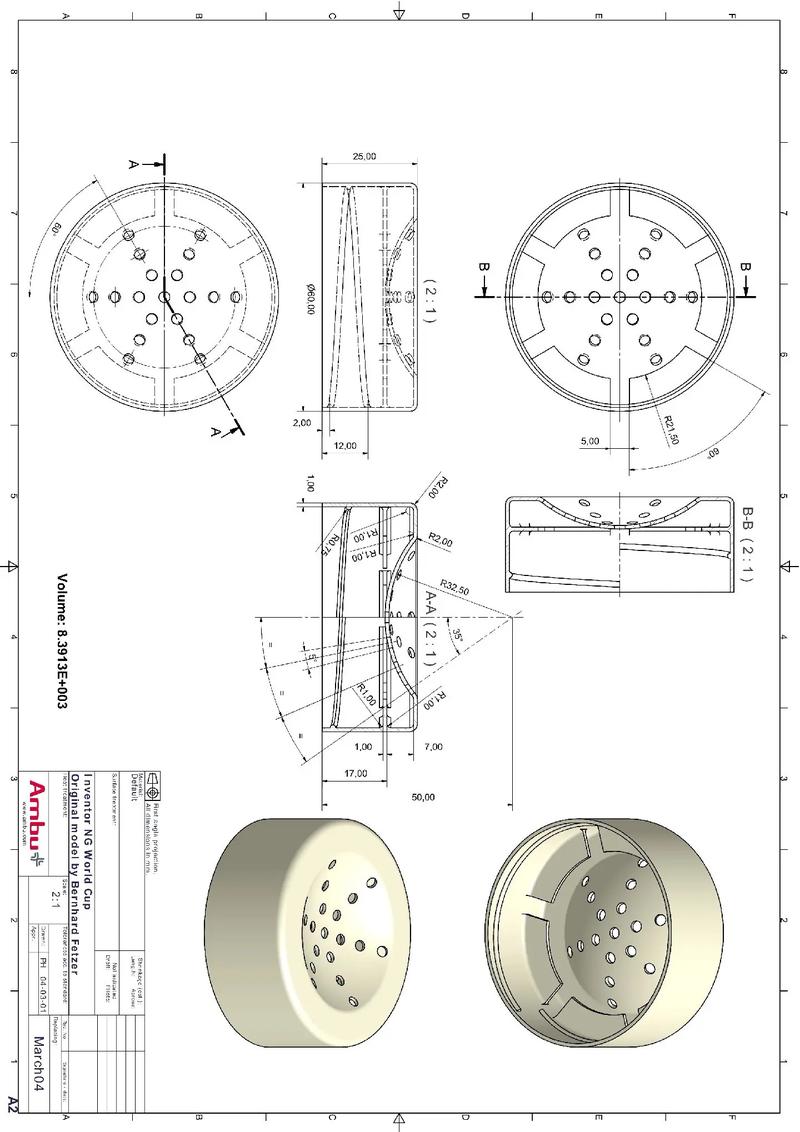 矿泉水瓶盖轻量化设计截面图