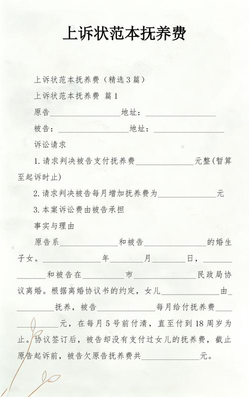 离婚抚养费纠纷花销票据整理实拍