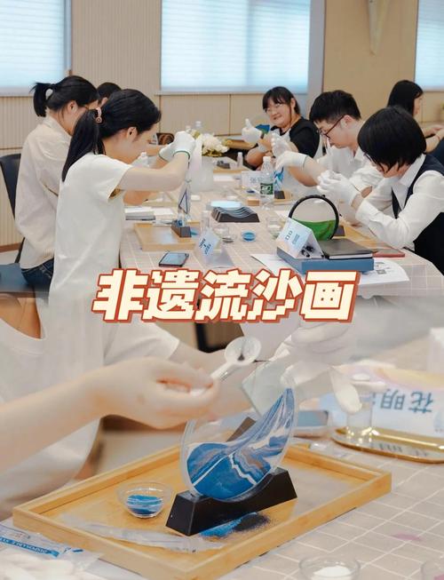 响沙湾非遗沙画手作体验现场