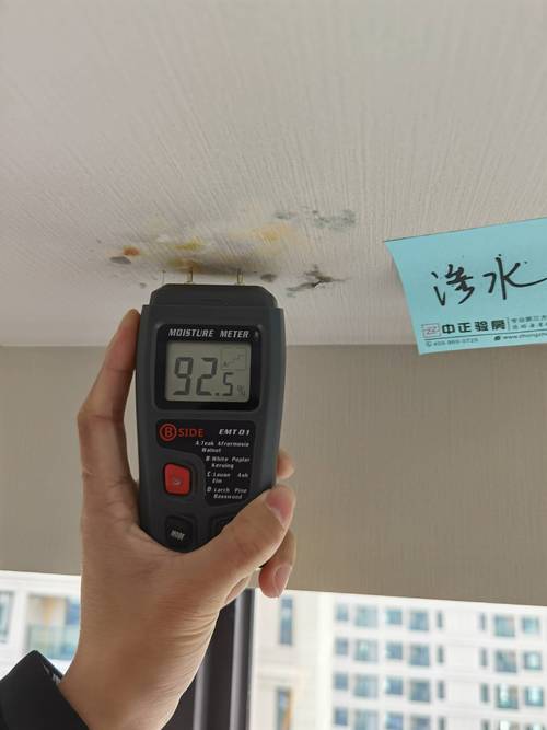 装修墙面乳胶漆湿膜厚度测量现场