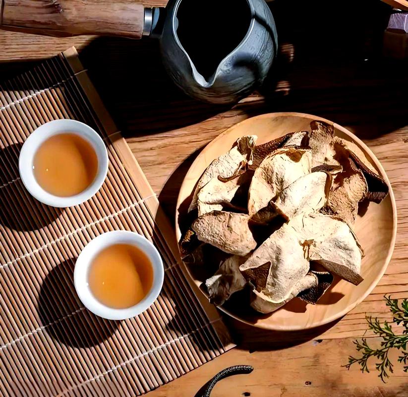 客厅茶盘摆放干橙皮的休闲场景