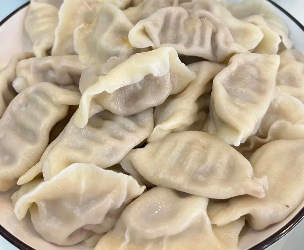 冬至羊肉饺子制作过程特写