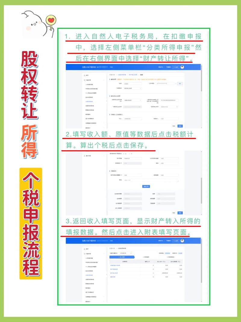 股权转让税务计算 个人所得税申报