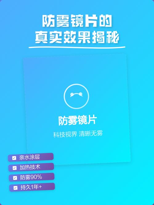 纳米涂层镜片防雾效果对比图