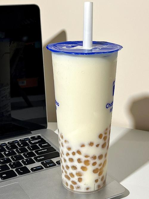 三分糖去冰鲜奶茶实拍